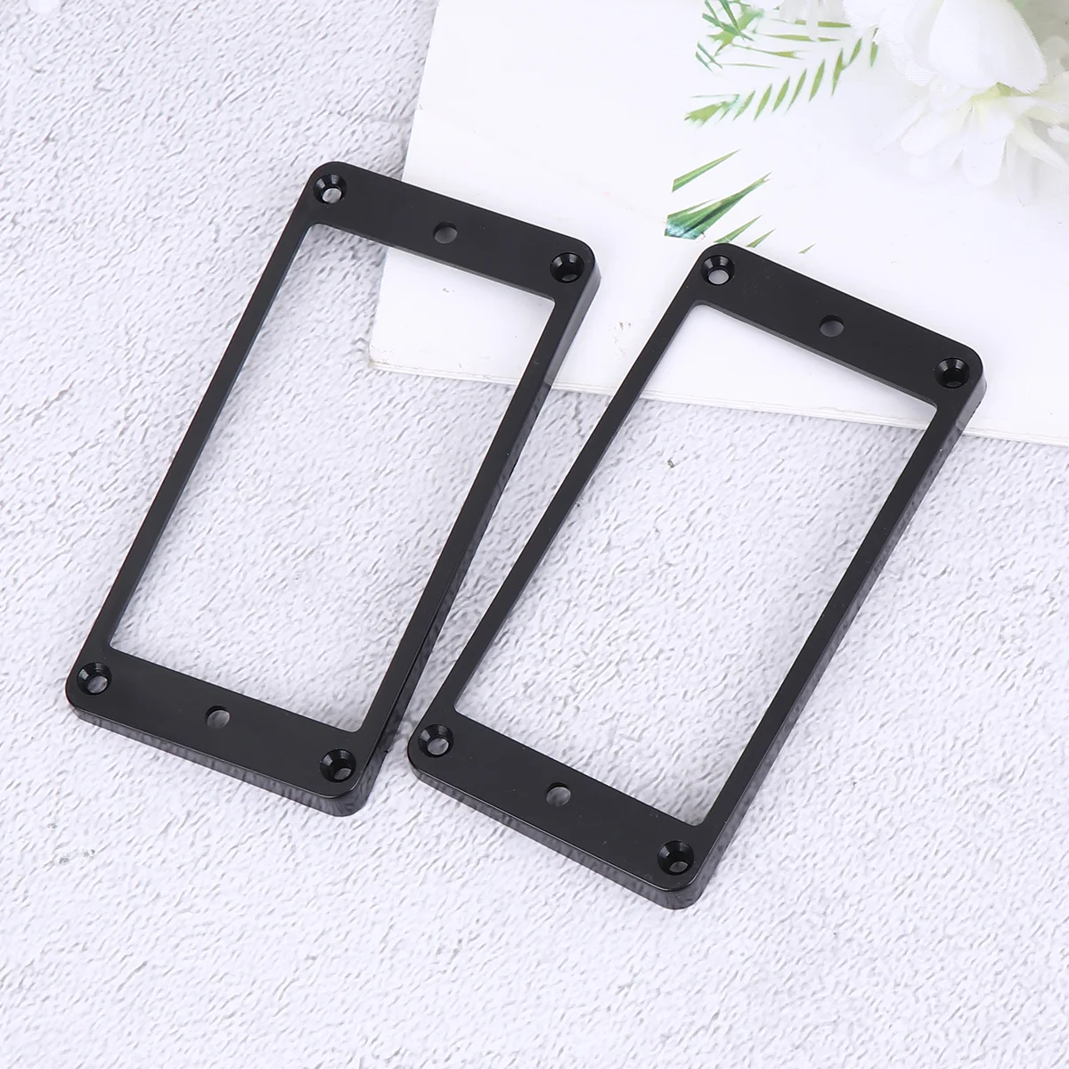 10 Pcs Bridge and Neck Pickups Cover Frame Outline Border Guitar Accessory Black