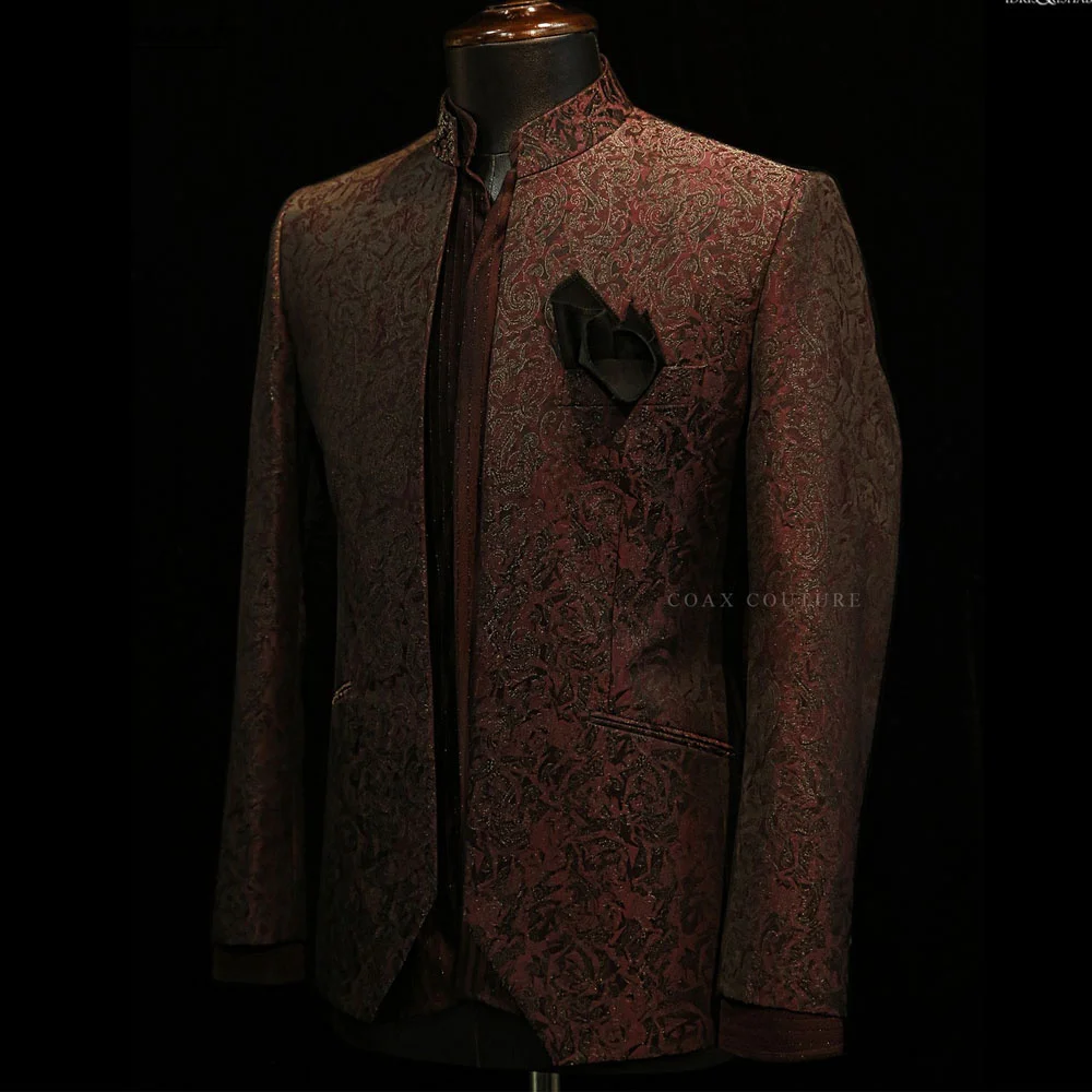 Pantaloni blazer da uomo Abito da sposa da uomo d'affari Giacca Cappotto Pantaloni Gilet Set abito slim di alta qualità