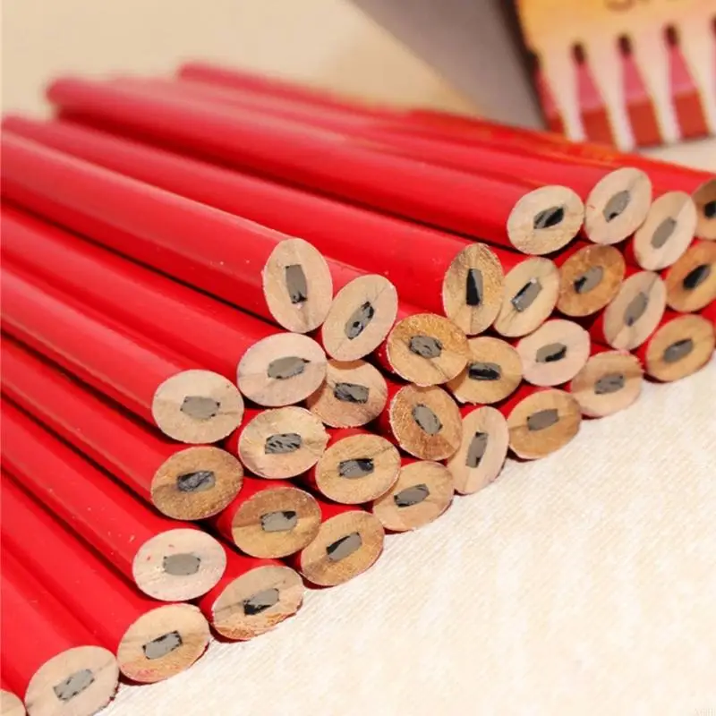 

X6HB 100Pcs Architectural Drafting Pencil Oval Grip Woodworking Pencil For Wood Marking Engineering Drafting Detailed Artwork