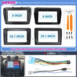 9INCH 10.1Inch Car DVD Radio Fascia For SUZUKI Swift 2018-2022 Auto Stereo Install Plastic Panel Bezel Faceplate Frame Dash Kit