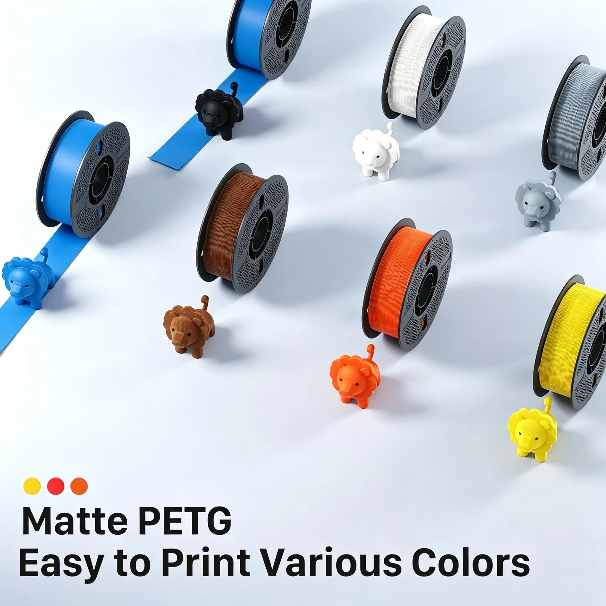 NextShapes Matte PETG 3D Printing Filament 1Kg Spool Plastic Integrated Spool Suitable For Most FDM 3D Printers 2