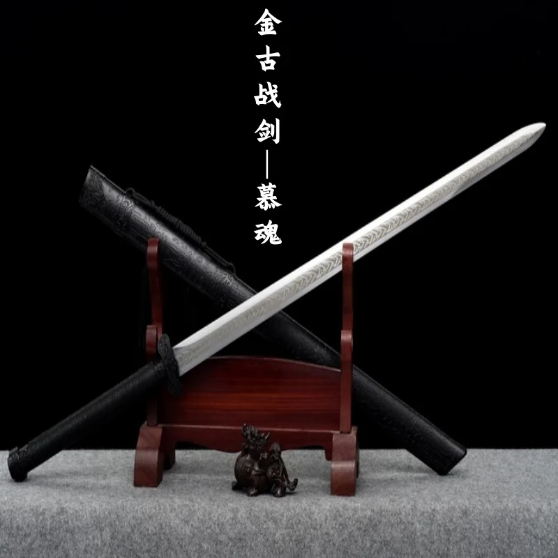 Han Jian living room decoration, spring steel integrated sword collection, cold weapon performance shooting