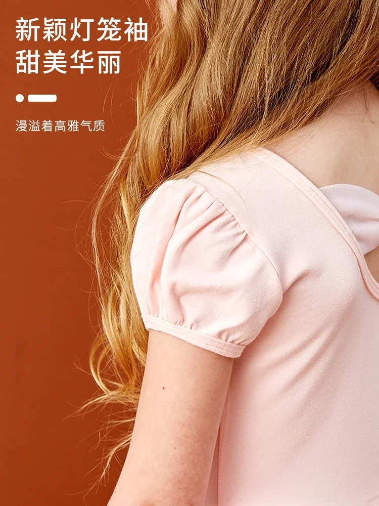 Kurzarm Ballett Übungs kostüm Mädchen Kinder Ballett Trikot Mädchen tanzen Kleidung Gymnastik Kleidung Ballett Tutu Rock