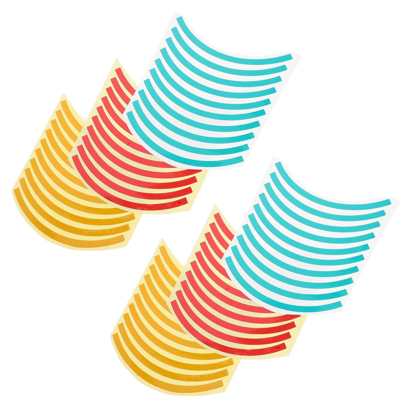 

60pcs Pressure Gauge Sticker Reflective Labels Color Coded Red Yellow Green Industrial Use Quarter Circle