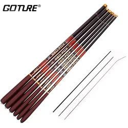 Goture RODE VOS Karper Hengel Ultralight Streamen Pole Rod Koolstofvezel Power Hand Taiwan Hengel voor Zoetwater 3.0 m-7.2 m