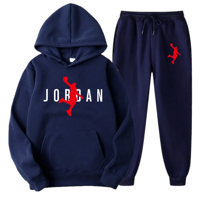 Frühling Herbst Langarm Sweatsuit Set 2 Stück Mann Sportanzüge Männer Mode Trend Oansatz Übergroßen Koreanischen Stil 2024