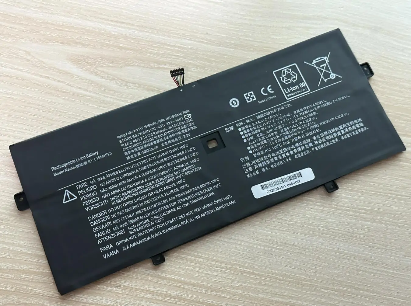 Imagem -04 - Bateria para Lenovo Yoga L15m4p23 L15m4p21 L15c4p22 91013ikb Yoga 78wh