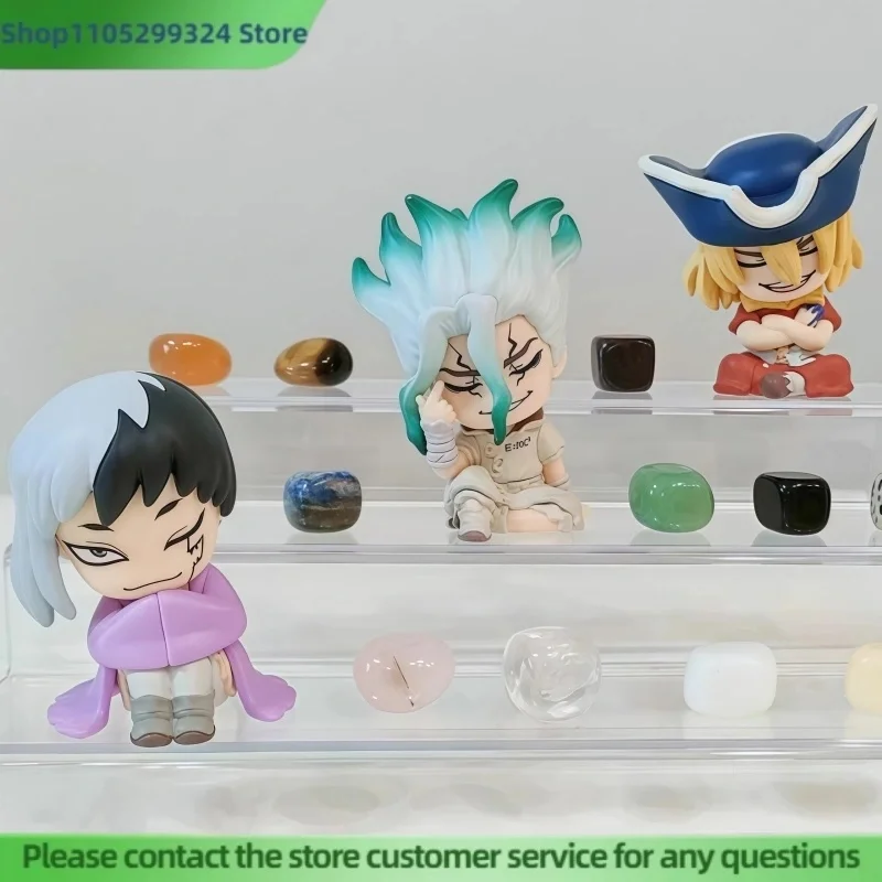 New In Stock Dr. Stone Gashapon Toys Shoulder To Shoulder Series Cute Mini Figure Collectible Model Desktop Decoration Toy Gift
