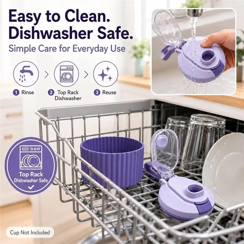 WHYY-Replacement Blender Lid For Ninja Blast Max Cup Leakproof Flip Top Durable Dishwasher Safe Design Prevents Spills