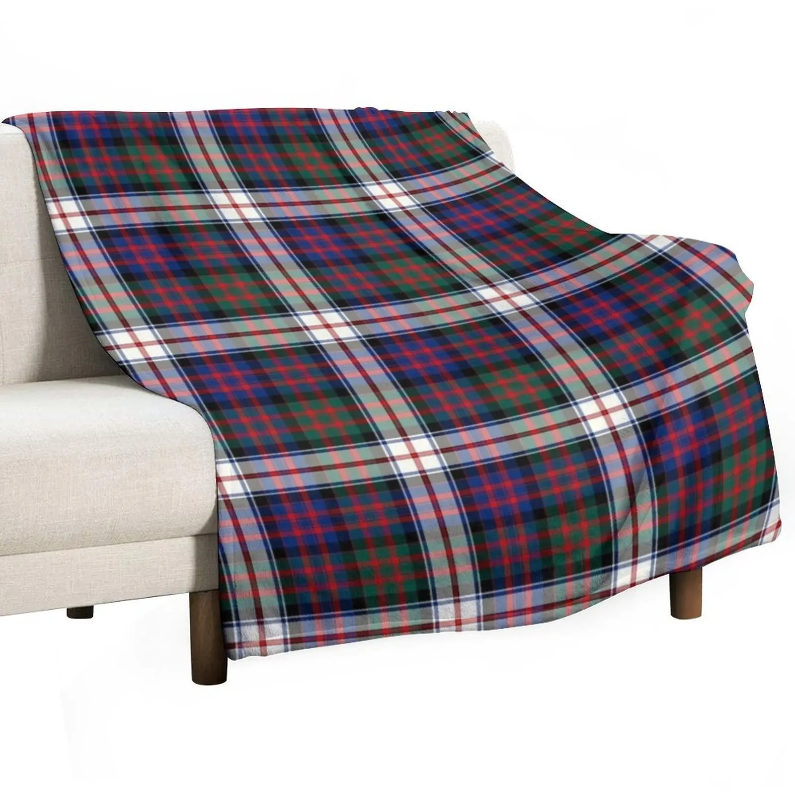 MacDonald Clan Tartan (Dress) Throw Blanket Bed Fashionable Retros Blankets