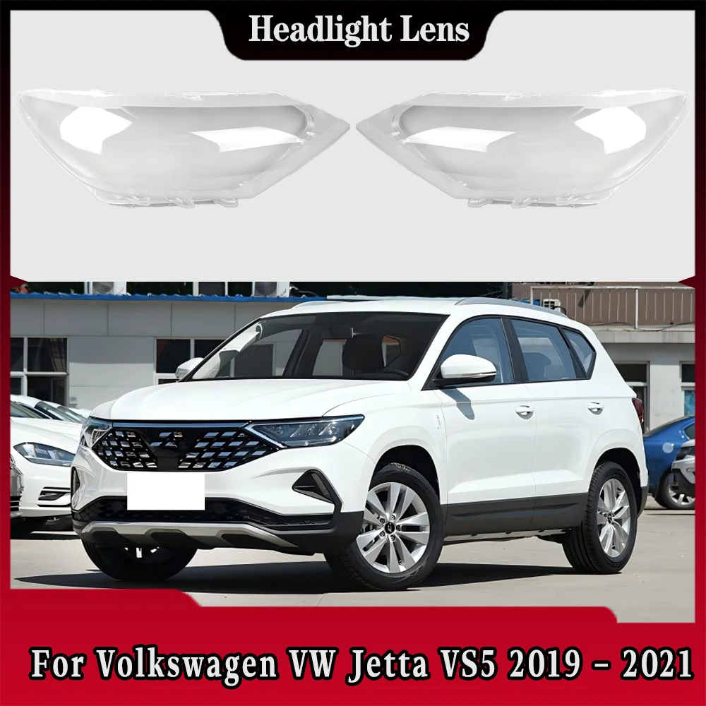 

For Volkswagen VW Jetta VS5 2019 2020 2021 Headlight Cover Transparent Lampshade Headlamp Shell Replace Original Lens Plexiglass