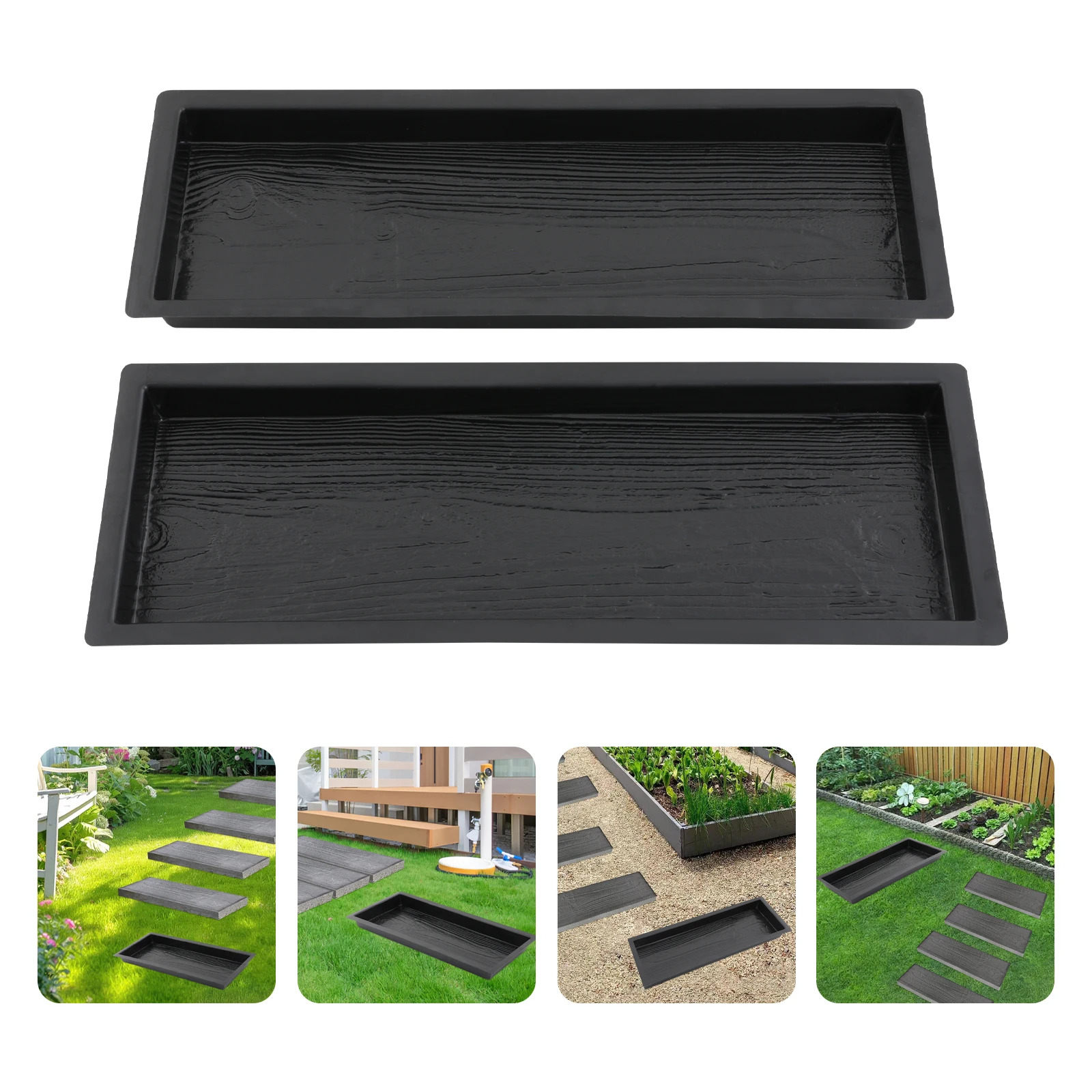 

2PCS Plastic Paving Mold Abs Sidewalk Mold Can Be Reused for Small Paths, Terraces, And Lanes
