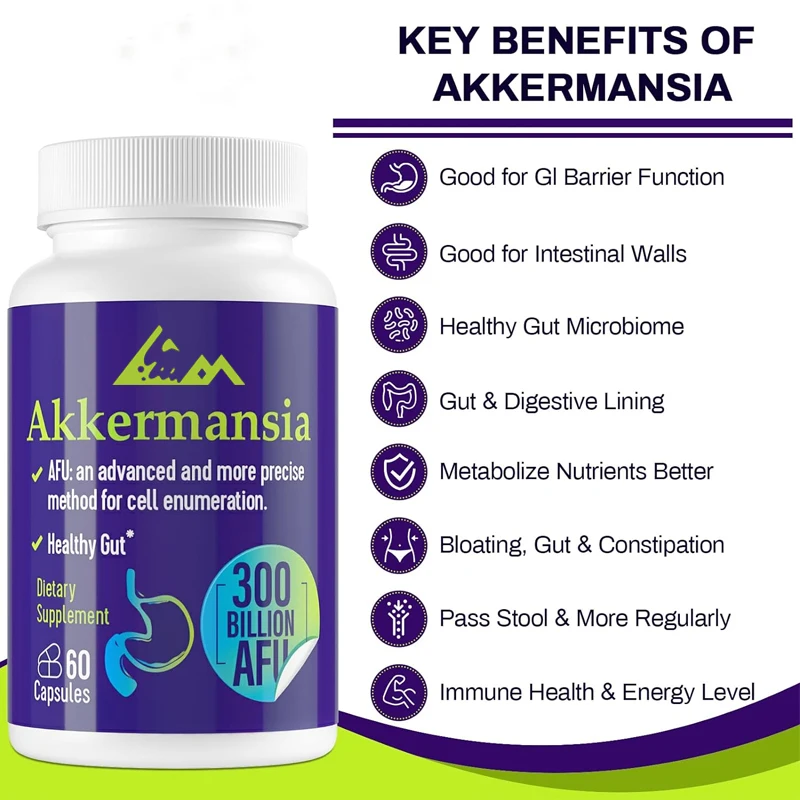 300 billion AFU Akkermansia Muciniphila - suitable for GLP-1, probiotics for digestion, intestines, immunity, and overall health