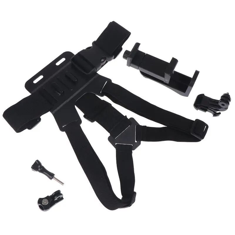 Correa de pecho ajustable para teléfono - Soporte universal para vlogging y acción