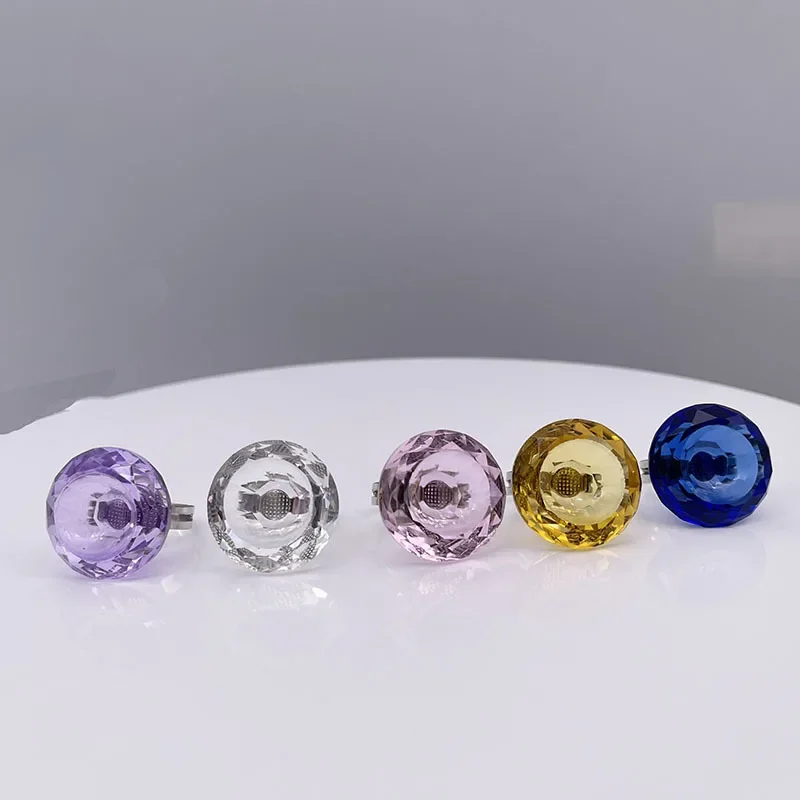 3 Colors Non-disposable Crystal Ring Tattoo Pigment Ring Cup For Microblading Tattoo Eyebrow Eyelash Extensions Makeup Accessory