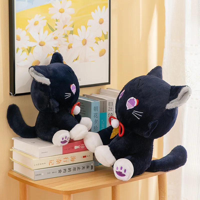 Nouveau jouet en peluche chat moelleux Kawaii, Animal en peluche de Style animé mignon pour cadeau de noël, parfait pour les garçons et les filles, doux et accrocheur