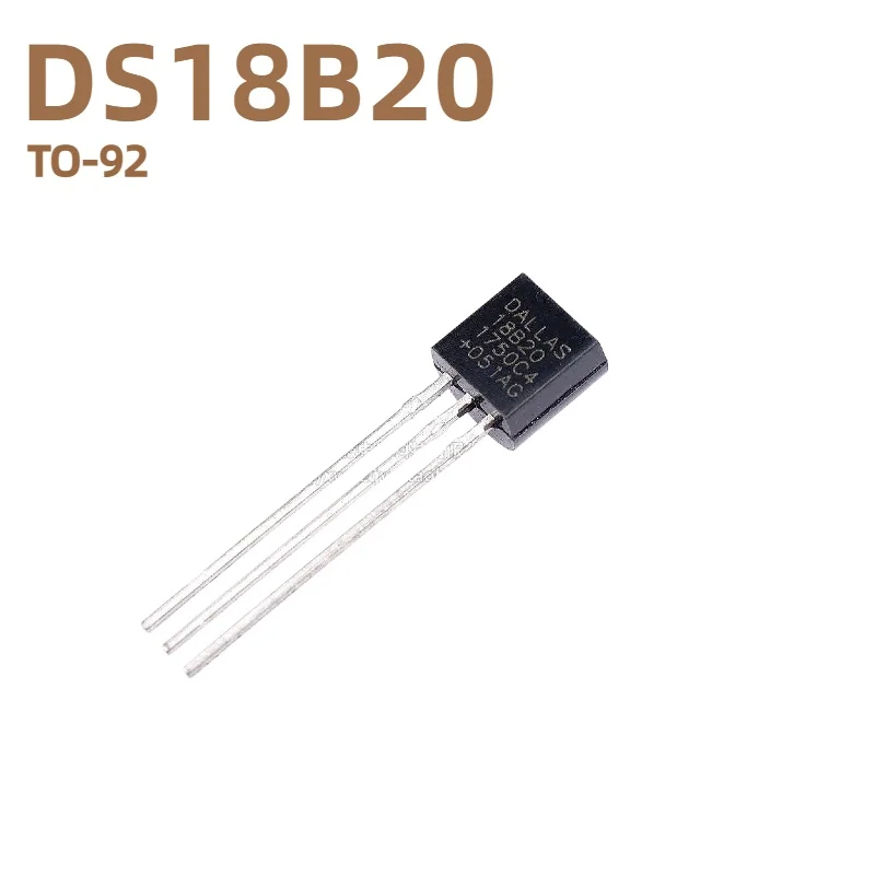 DS18B20 TO‑92 Digital Temperature Sensor Programmable Resolution 1‑Wire Thermometer Sensor‑55℃~+125℃ For Arduino DIY Electronic