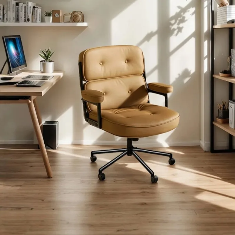 

Design Ergonomic Office Chair Wheels Armrests Comfy Gaming Office Chair Living Room Swivel Chaise De Bureau Home furniture