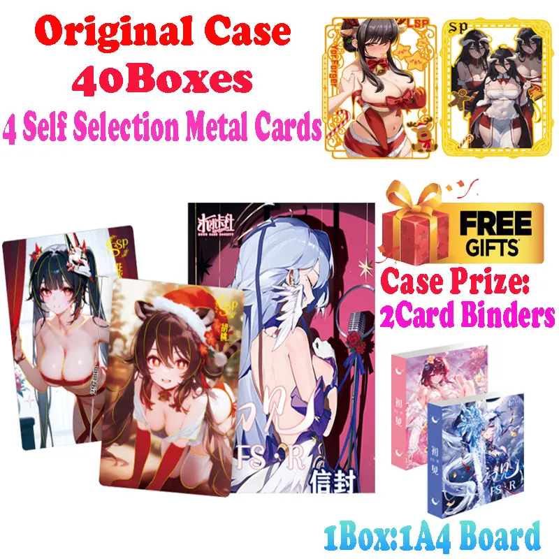 

Оптовая продажа 2024, последняя коллекция карт A4 для первого собрания, Waifu Yae Miko Booster Box CCG TCG Doujin, игрушки и подарок для хобби