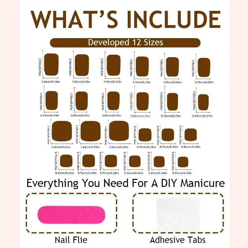 أظافر صناعية لامعة مكونة من 48 قطعة، مجموعة طبيعية بغطاء كامل للنساء #6