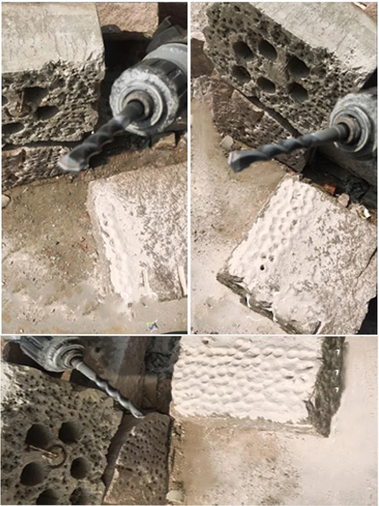 6/8/10/12/14/16/18/20/22 Square Handle Chrome Vanadium Impact Electric Hammer Drill Bit Concrete Drill Bit Perforated Stone Wall