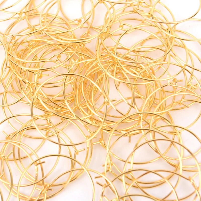 

Hot Sale 100pcs Silver Gold Plated Wine Glass Charm Rings Earring Hoops Wedding Party