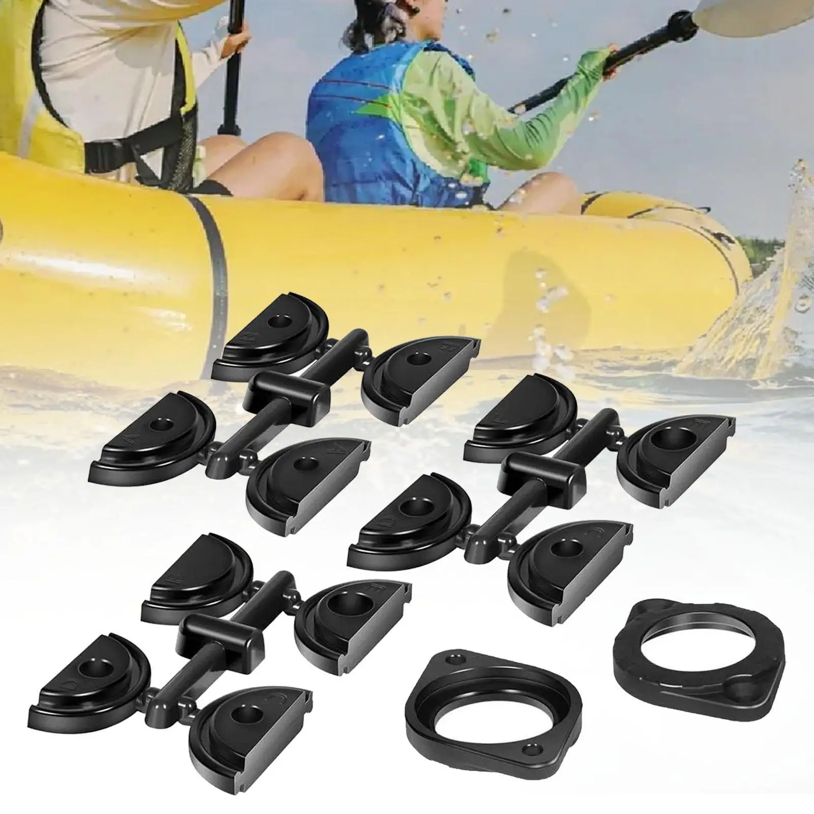 Kit de Cableado a través del Casco, Material PP, Accesorios Resistentes para Barcos, Kit de Instalación Impermeable y Limpia para Kayaks y Embarcaciones de Pesca