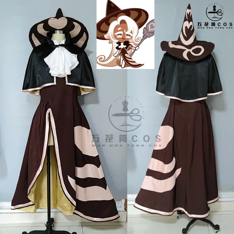 

Cookie Run Kingdom Latte Biscuit Uniform Party Cosplay Costume Halloween Custom Made Any Size