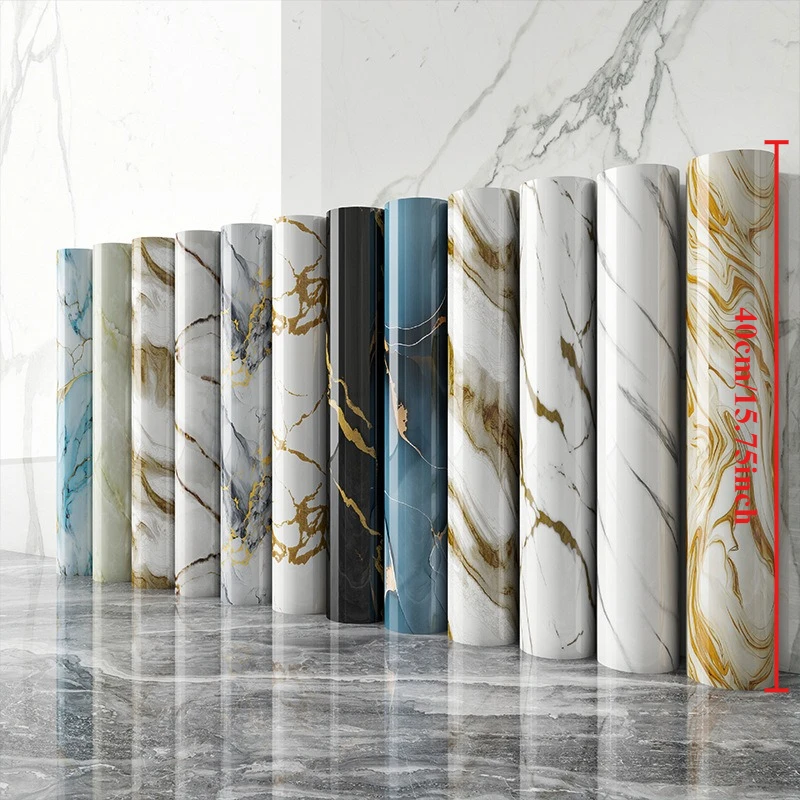 40x300cm Luxury Gold Vein Marble Self-Adhesive Wall Panel - Impact Protection Foam for TV Feature Wall Bedroom Easy DIY Home view 2