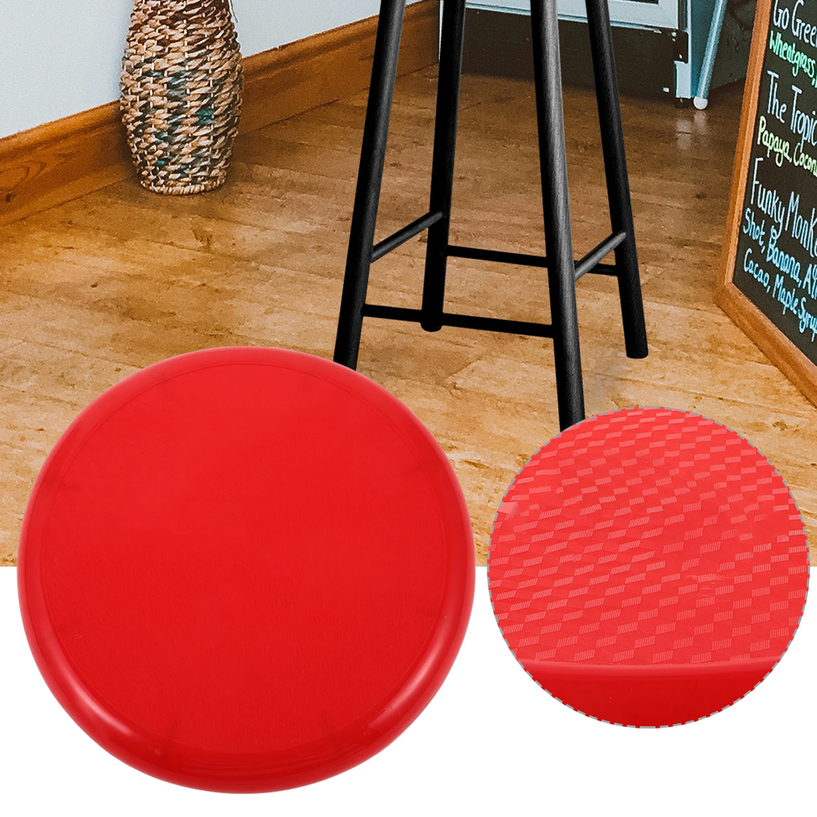 

Plastic Round Stool Seat Replacement Durable Scratch Resistant Cover For Chair Canteen Bar Stool Accessory