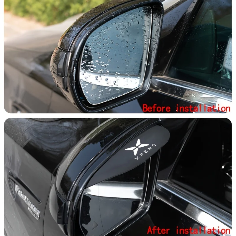 2pcs Car Door Side Rear View Wing Mirror Rain Visor Board Snow Guard Weather Cover for Xpeng P7 X9 G6 G9 P5 G7 N5 G3 MONA M03