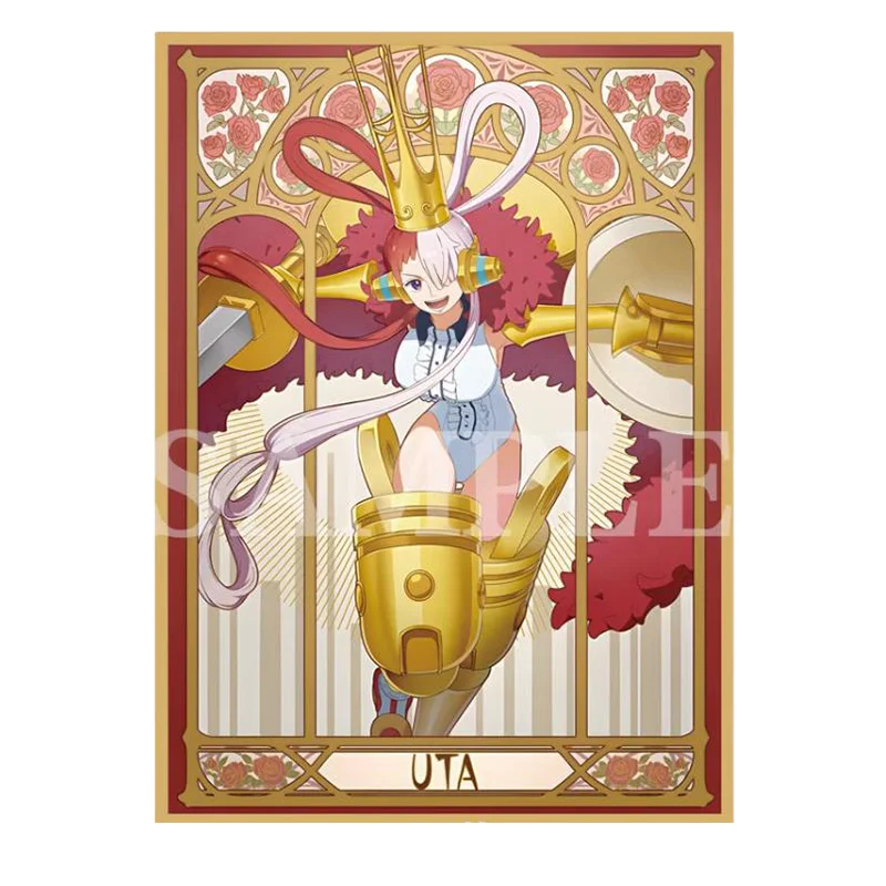 60 pz/set Anime One Piece OPCG gioco Flash Card Sleeve Shirahoshi Hancock Nami Robin UTA Yamato Perona giocattoli regalo da collezione