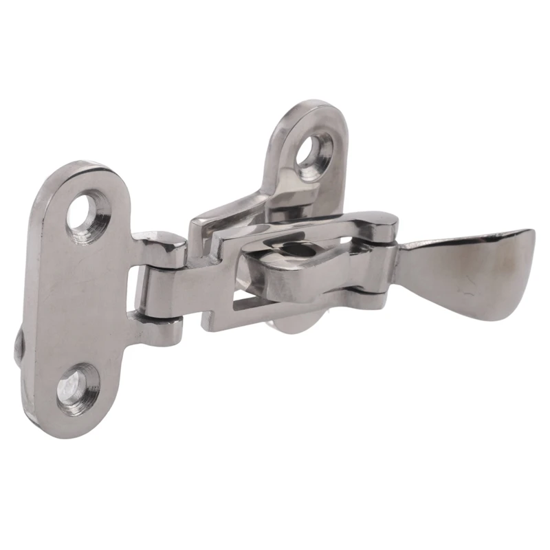 

Marine Boat Stainless Steel Deck Lock Down Clamp Deck Hasp Locker Anti-Rattle Latch Fastener Marine Hardware