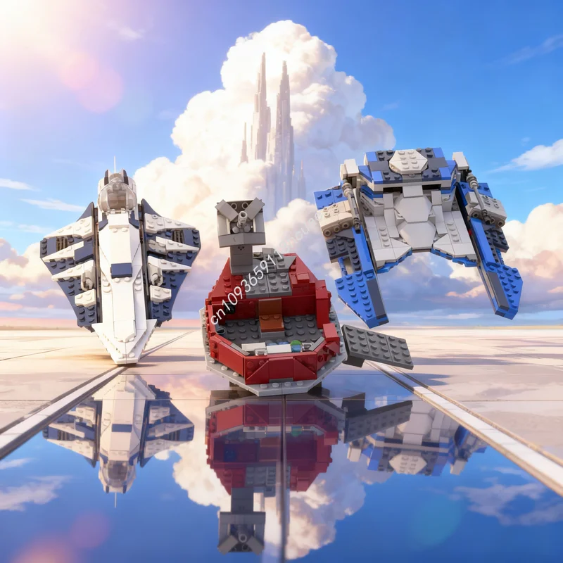 

691pcs MOC Republic Battle Pack Star Model Building Blocks Construction Assemble DIY Idea Toy Creative Christmas Gifts Education