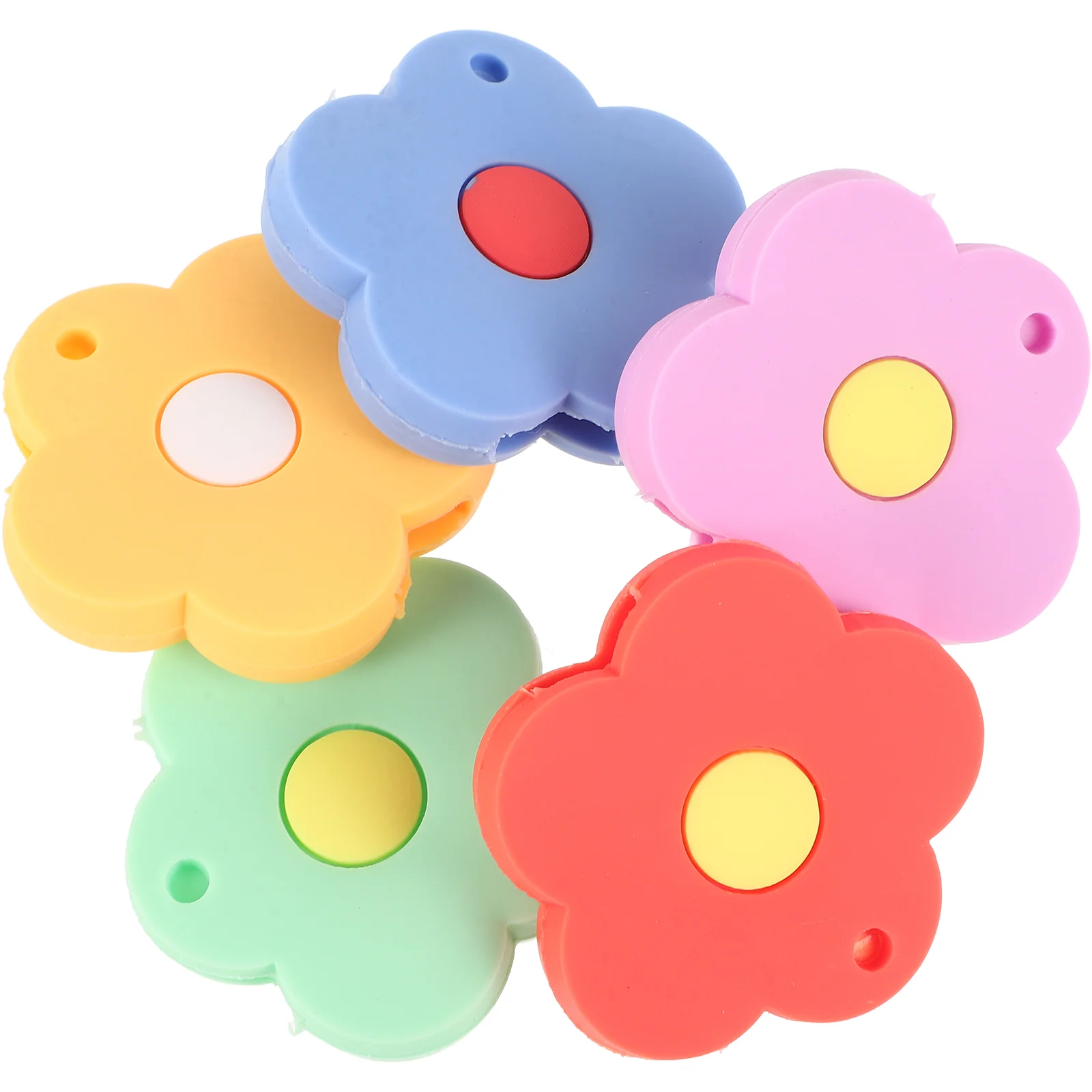 

5 Pcs Key Tag Set Cover Fobs for House Silicone Cap Covers Caps Labels Cute Car Sleeve
