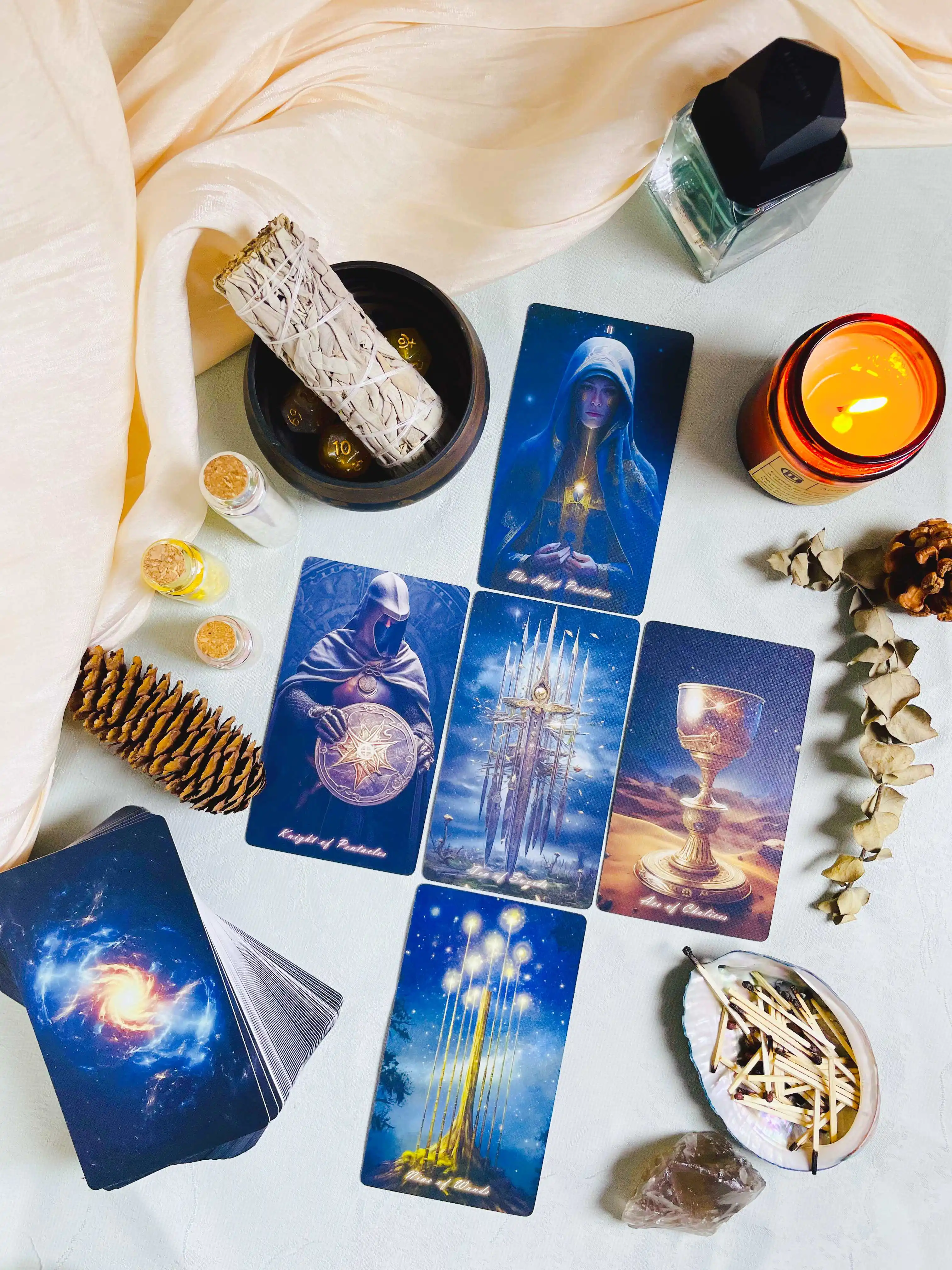 Cartas de Tarot de cielo estrellado profesionales genuinas, baraja de adivinación en inglés, francés, español, ruso, Oracle 78 para principiantes,