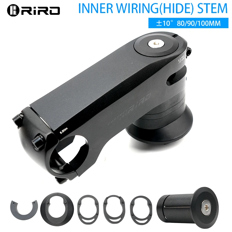 RIRO Inner Wiring Bicycle Table 3D Forging Bike Handlebar Stem 10 Degree 80mm 90mm 100mm Bike Stem Bicycle Bridge MTB Power
