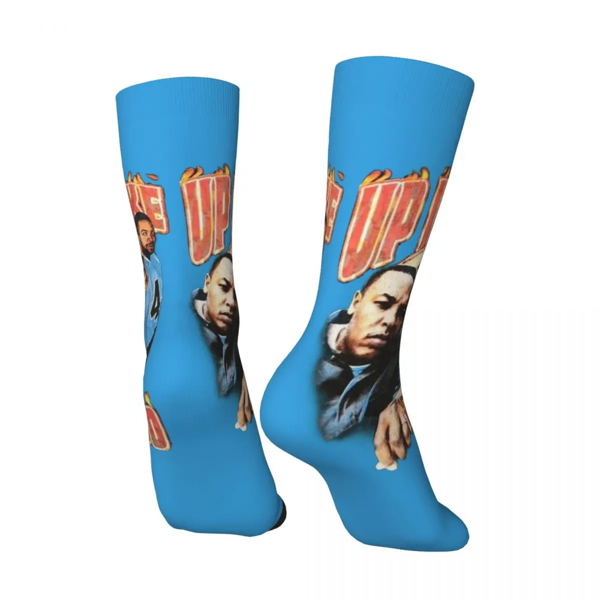 Funny Crazy Compression Sock for Men Snoop Doggg Hip Hop Harajuku Hip Pop Young Street Culture Fashion Breaking Boys Crew Sock