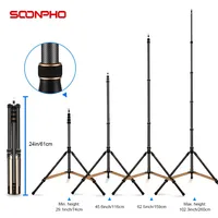 Soonpho Tripod LS255C LS285C 200cm 270cm Carbon Fiber /Aluminum Light Stand For Photography Studio Softbox Godox Light Flash