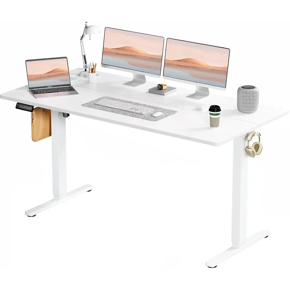 

Standing Desk,Adjustable Height Electric Sit Stand Up Down Computer Table,63x24 Inch Ergonomic Rising Desks for Work Office Home