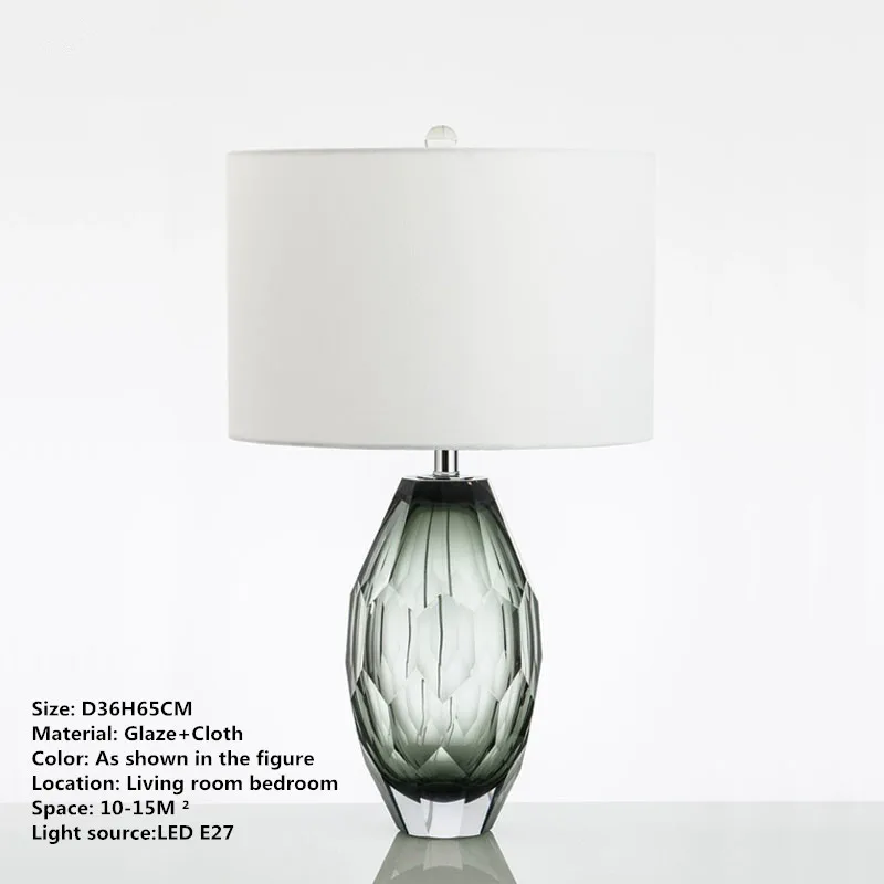 TEMAR-Nordic Modern Glaze Table Lamp, LED Desk Light, Arte na moda, Sala, Quarto, Hotel, Personalidade Original