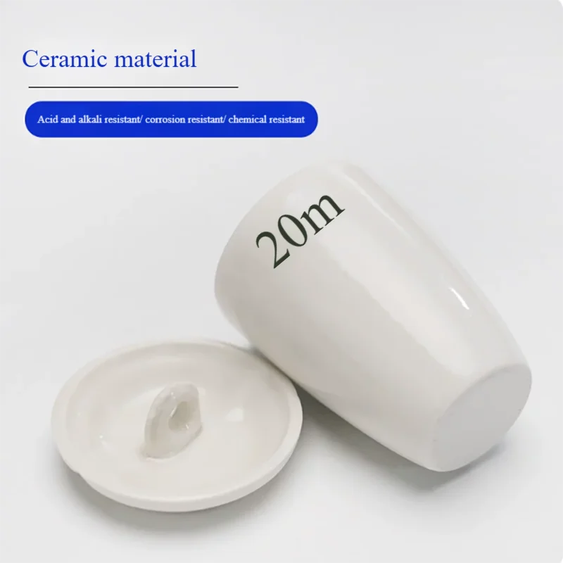 Volatile crucible 20ml ceramic crucible 25ml laboratory porcelain crucible 30ml chemical ceramic ash crucible
