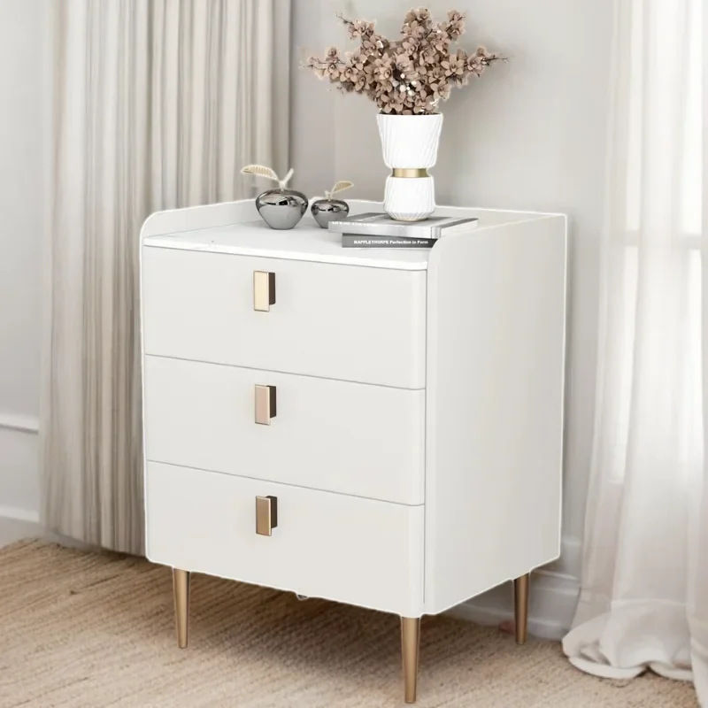 Bedroom Bedside Table Design Open Cabinets Desk Drawer Floating Nightstand Mini Bed Side Room Living Nightstands Narrow Nordic