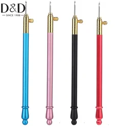 1pcs Embroidery Crochet Hooks with 3 Needles Stainless Steel Handle Hooks for Sewing Embroidery Beading Sequins