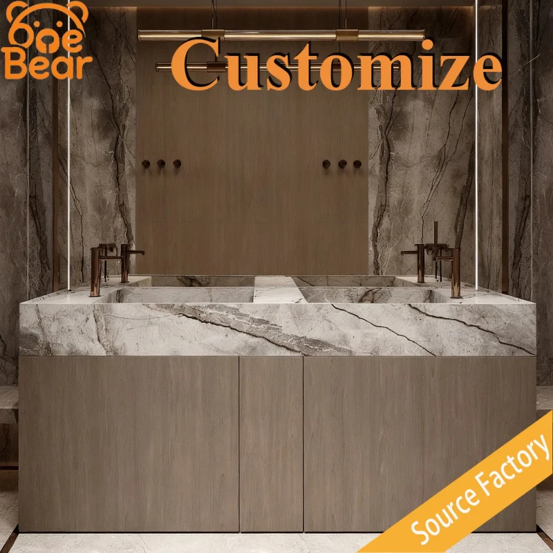 Any Size Custom Luxury Marble Vessel Sink Natural Stone Hand Polished Waterproof Wear Resistant Hotel SPA Club Basin