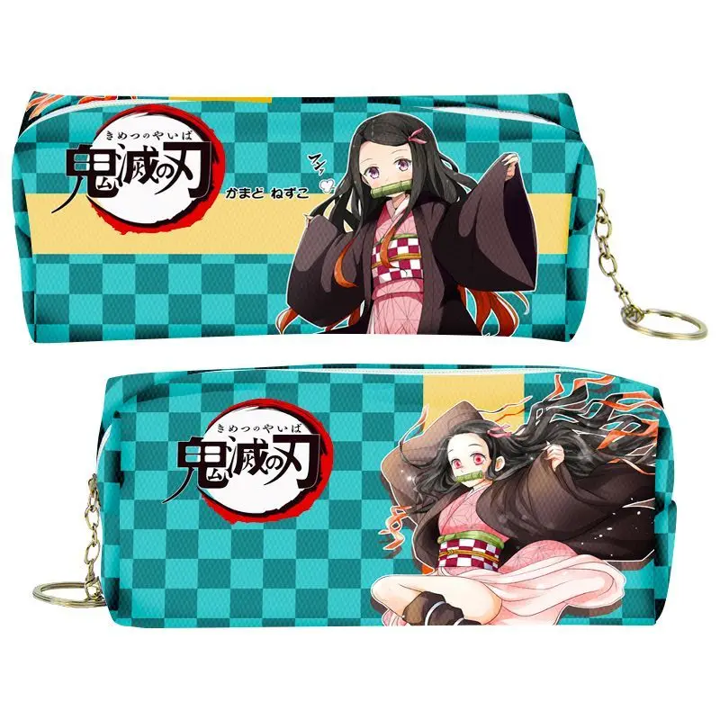 

Demon slayer cartoon animation peripheral pencil case stationery box pencil coin purse PU zipper Nezuko Mitsuri Butterfly Ninja