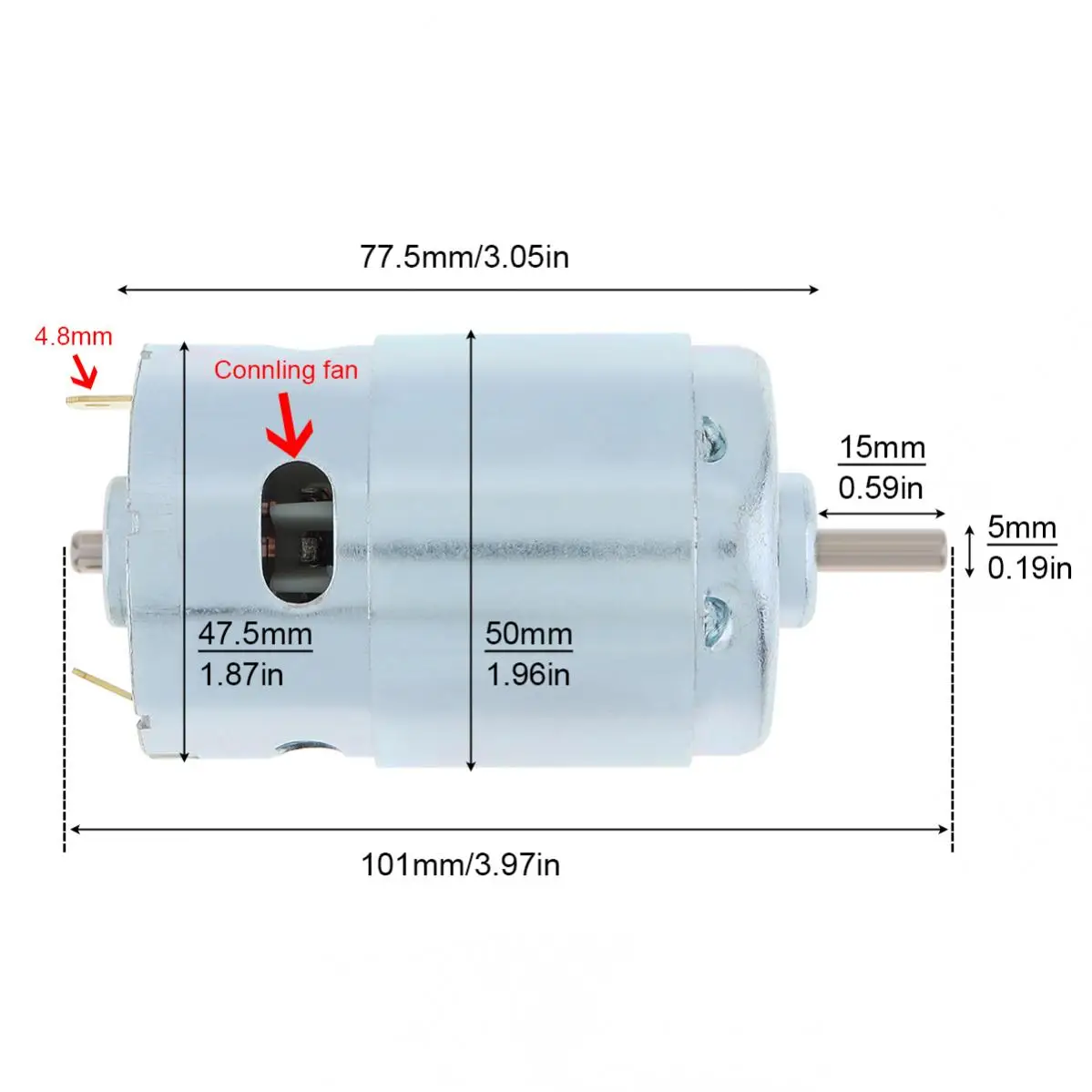 895 High Torque DC Motors 12V 24V 3000-6000RPM Double Ball Bearing Motors for Electric Tool DIY Small Drill Micro Machine