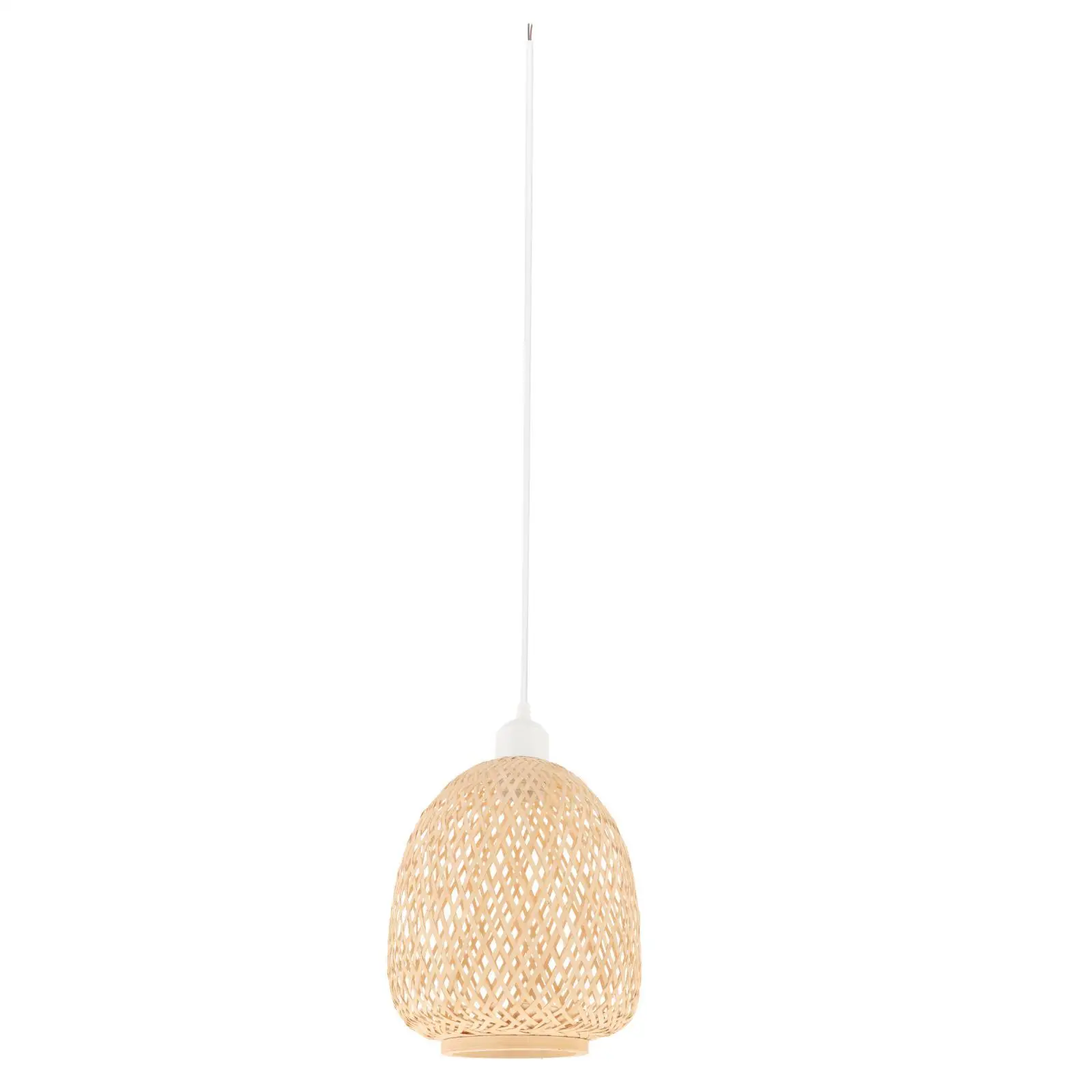 Wicker Hanging Lamp Shade Bamboo Pendant Light for Dining Table Nordic Ceiling Fixture Home Decor