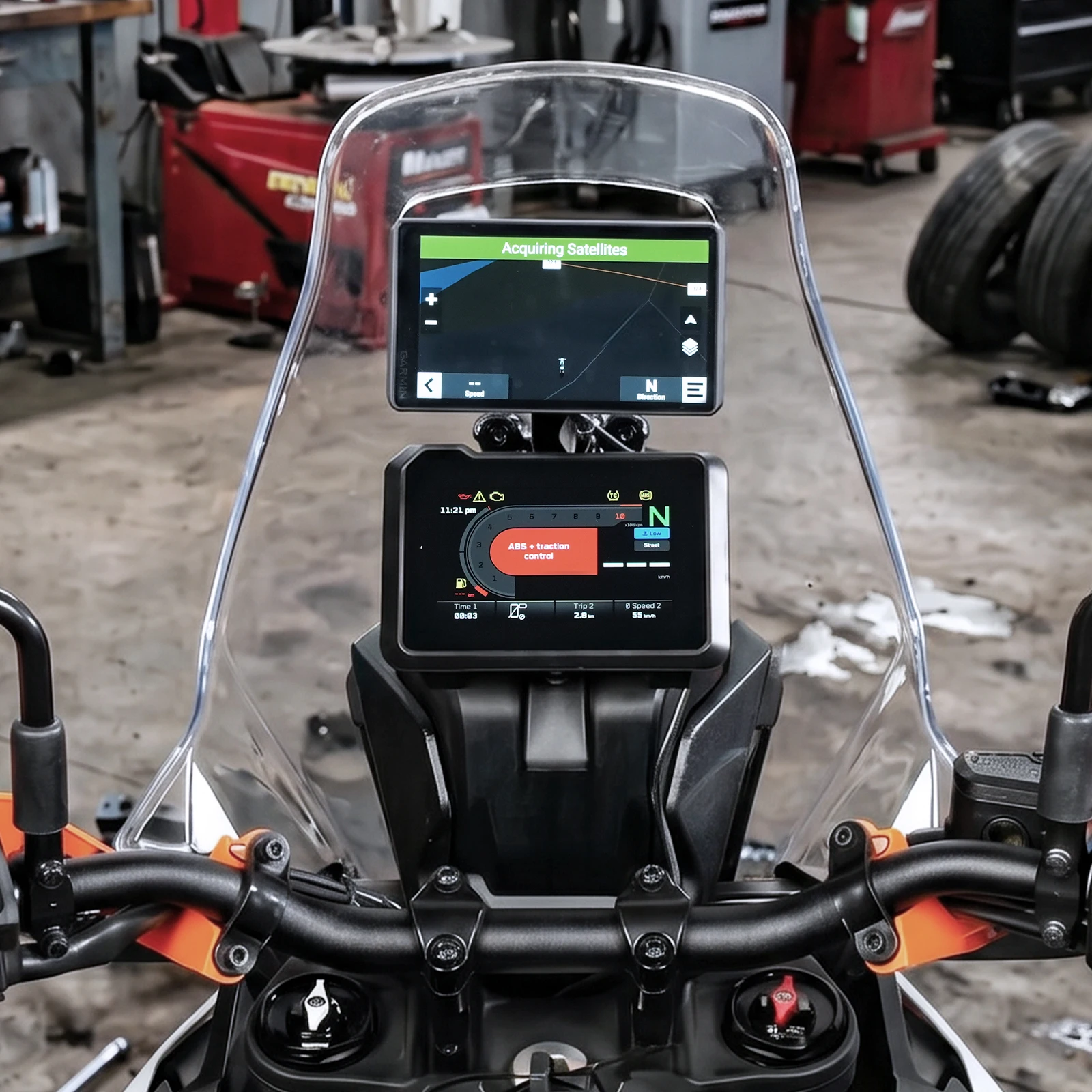 Für KTM 390 Adventure R Adventure X 2025-2026 Verstellbare Navigations-GPS-Gerätehalterung Telefonhalter 390 Adventure 390 ADV – Detail 8