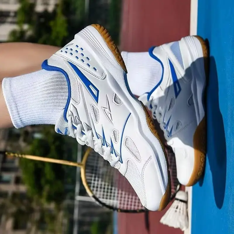 

Professional Badminton Shoes Mesh Breathable Tennis Shoes Super Light Indoor Court Shoes Good Quality Table Tennis Shoe For Men